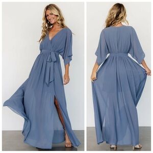Baltic born Kia kimono Blue Maxi Dress